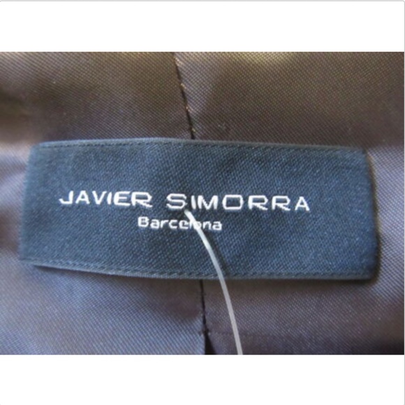 JAVIER SIMORRA brown faux fur vest size 4 - Picture 8 of 8